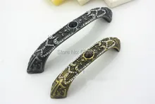 SLIVER AND BRASS COLOR ZINC-ALLOY MATERIAL DIAMOND CRYSTAL CABINET HANDLE