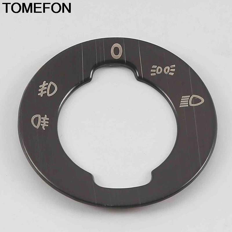 

TOMEFON For Skoda Karoq 2017 2018 2019 Front Head Light Lamp Adjustment Switch Button Cover Trim Interior Accessories ABS SS