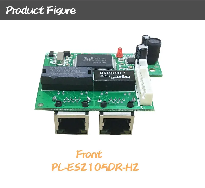 Машина для расширения 3 портов ethernet-коммутатор 10/100 Мбит/с RJ45 UTP меди и 1 шт. 1*8 заголовок PCBA светодиодный выделенным портом продлить переключатели