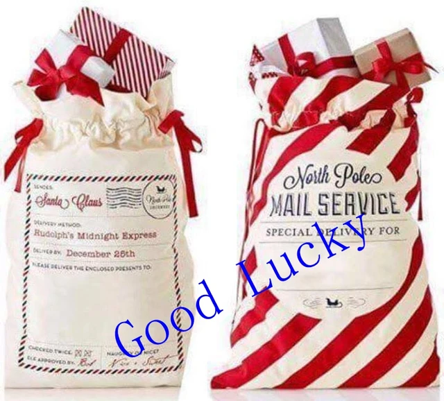 20pcs lot free shipping new style santa sacks christmas santa gift