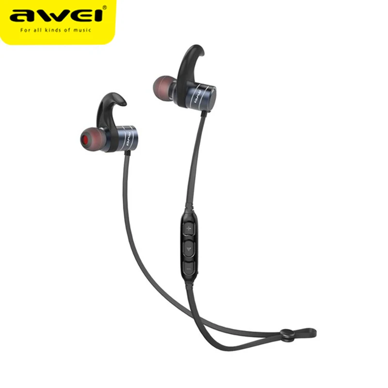 

AWEI AK1 Wireless Bluetooth Earphone Sport Headset Magnetic Control Microphone 3D Stereo Waterproof Casque Earphones For Phone