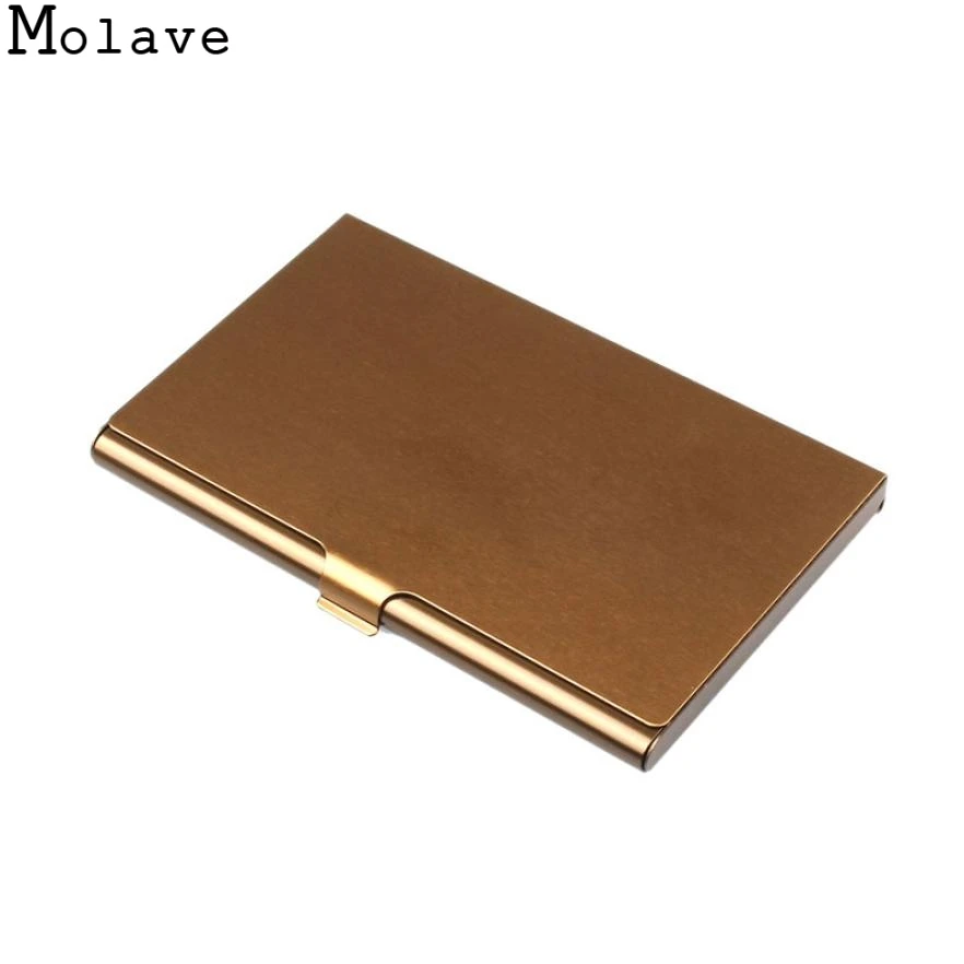 

Molave Wallets Holders Creative Aluminum Holder Metal Box Cover Credit Business Card Wallet purse women Wallets DEC20