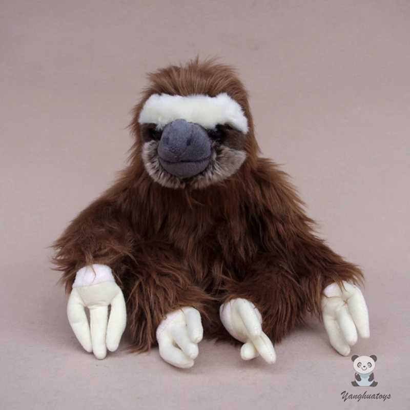 

Rare Toy Stuffed Animals Sloth Doll Real Life Plush Toys Three-Toed Sloth Good Quality Present