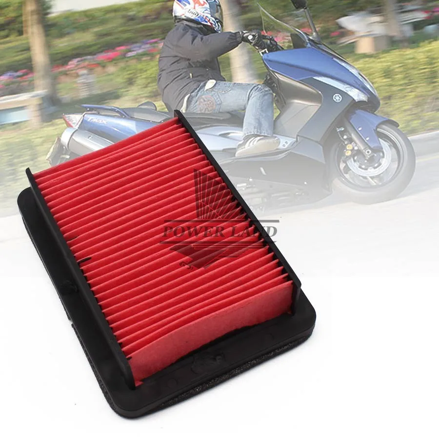1 шт. красный воздушный фильтр для мотоцикла YAMAHA TMAX500 2008 2011 TMAX530 2012 2015|Воздушные