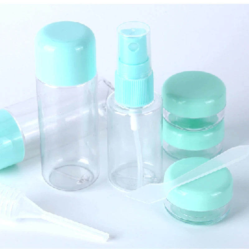 8pcs/set Portable Flight Travel Size Bottle Pack Liquid Containers