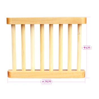 

Bathroom Trapezoid Soap Dish Natural Wood Soap Box Bath Holder Soap Ecological Care for Bath Shower Plate Wooden Soap Dishes