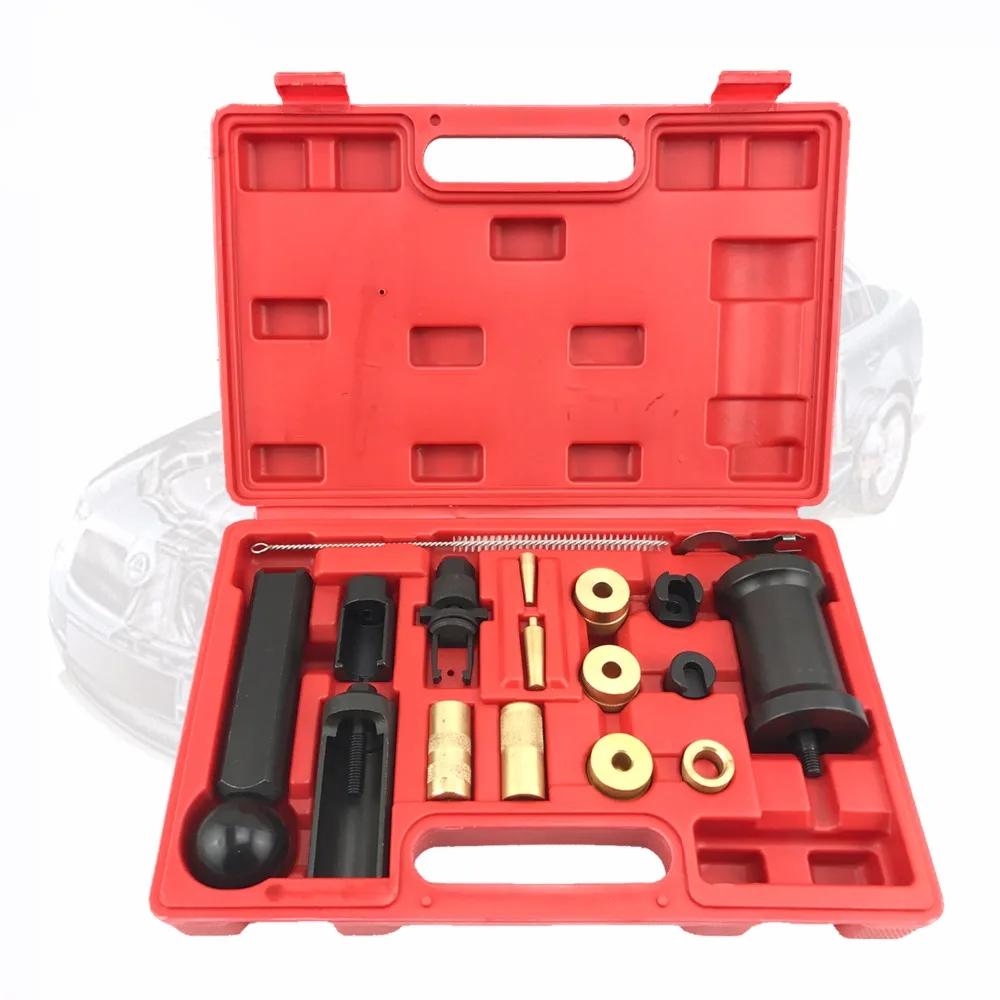 18PCS FSI Fuel Injector Service Tool Puller Set Injector Remover And