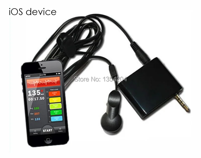 Infrared Ear/Finger Clip Pulse Sensor Heart Rate Monitor For Android