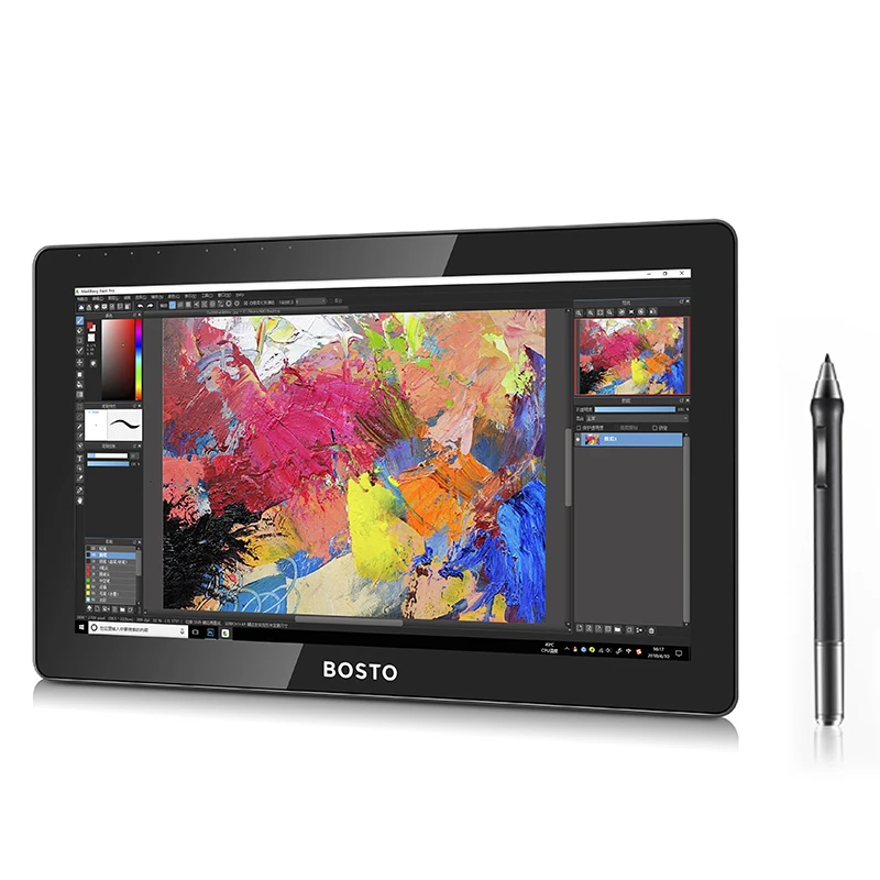 BOSTO KINGTEE 13HDV4, Графика Tablet монитора к DrawTablet монитор, Интерактивная ручка Дисплей, ручка Дисплей, дигитайзер Дисплей