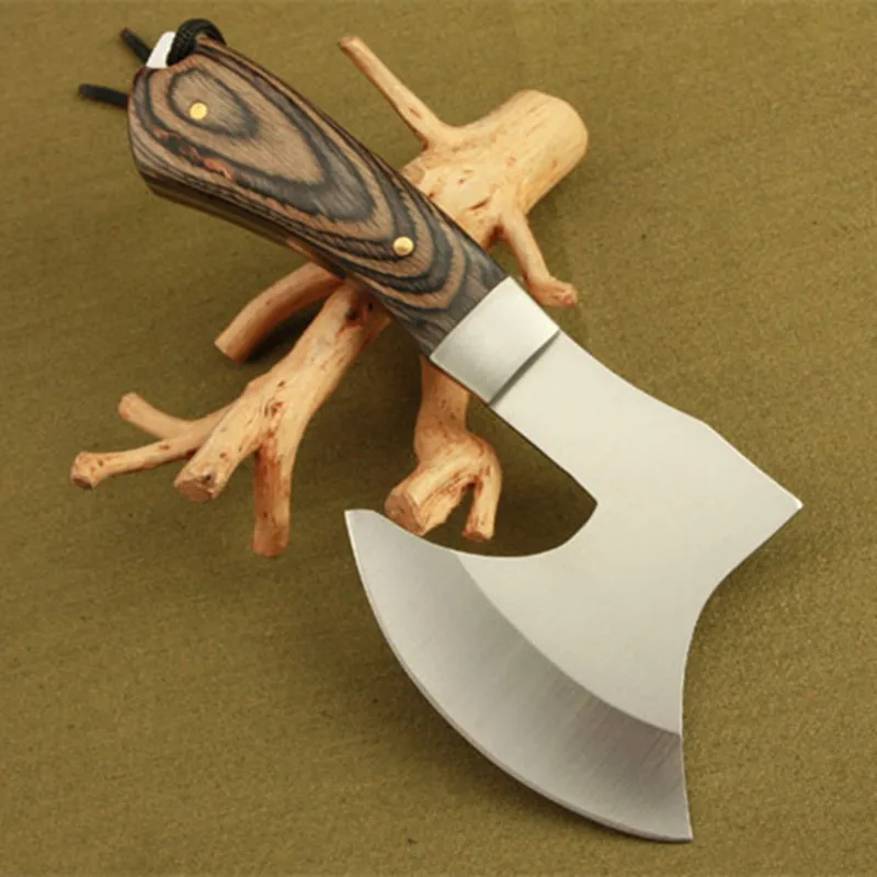 

KONGFU Chopping Meat Bones Survival Sharp Axe Camping Fire Hatchet Outdoor Tools Hunting Knife Tomahawk Utility