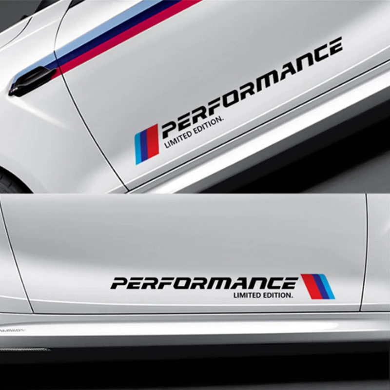 

2X Car MPerformance Emblem Badge Stickers For BMW E46 E39 E90 E36 E60 E34 F30 F15 M3 M5 E38 X5 E53 X1 X3 Auto Sticker Decoration