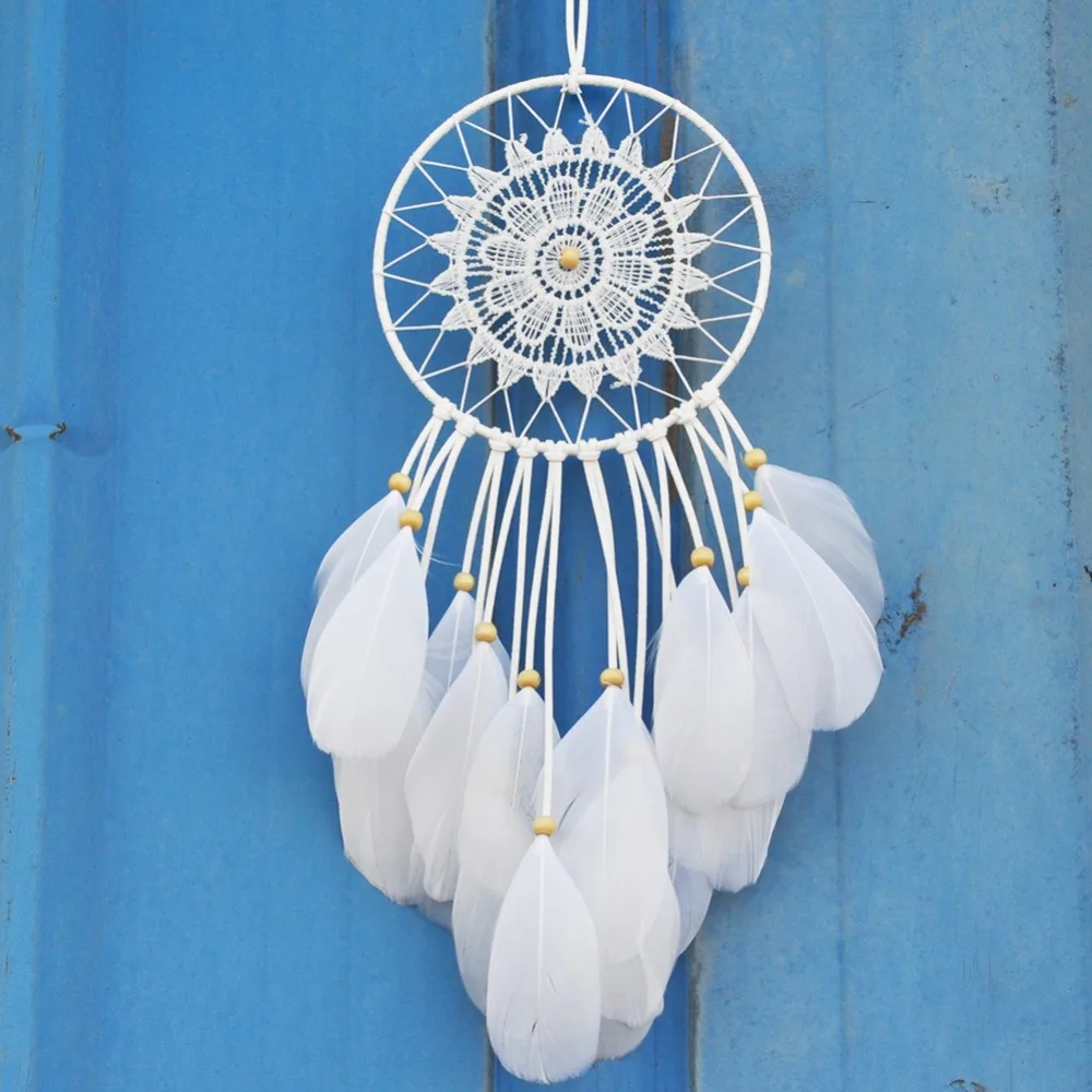 

Indian Style Dreamcatcher Handmade Wind Chimes Hanging Pendant Dream Catcher Home Wall Art Hangings Decorations