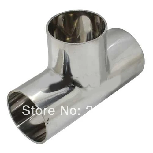 

New arrival Stainless Steel SS304 25mm 1'' Sanitary Weld TEE 3 Way Pipe Fitting 2 pcs/lot