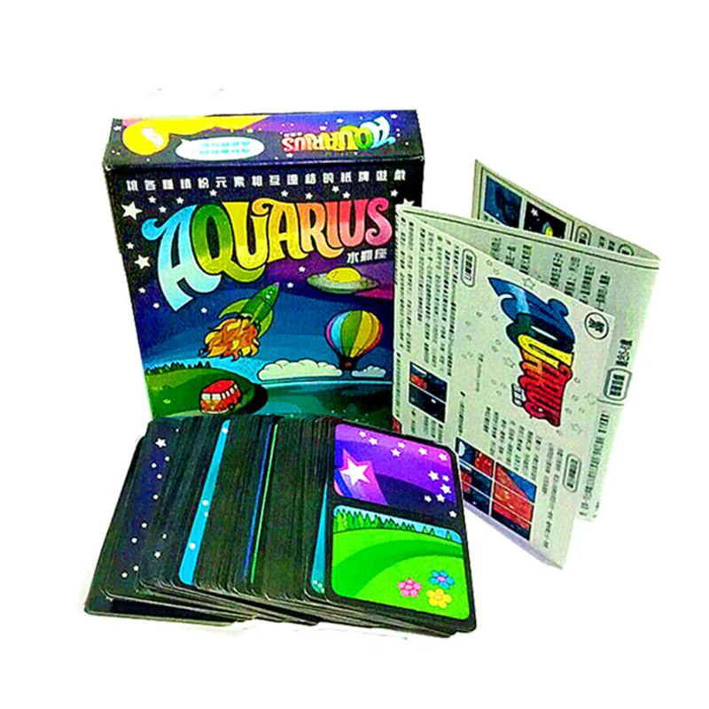 Aquarius Card Game Popular Strategy Board Games Party Funy Flowers Girl Board Games