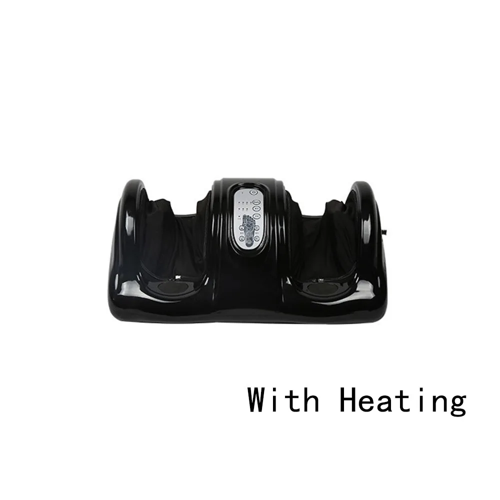 black with heating Нагревательный массажер для ног массажное устройство для ног мышцы выпуск терапевтические ролики Шиатсу массаж шиацу ролика вибратор - Цвет: black with heating
