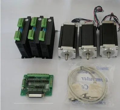 Шаговый двигатель Nema 23 425oz in с 3 осевым ЧПУ драйвером 128 А 50 В постоянного тока
