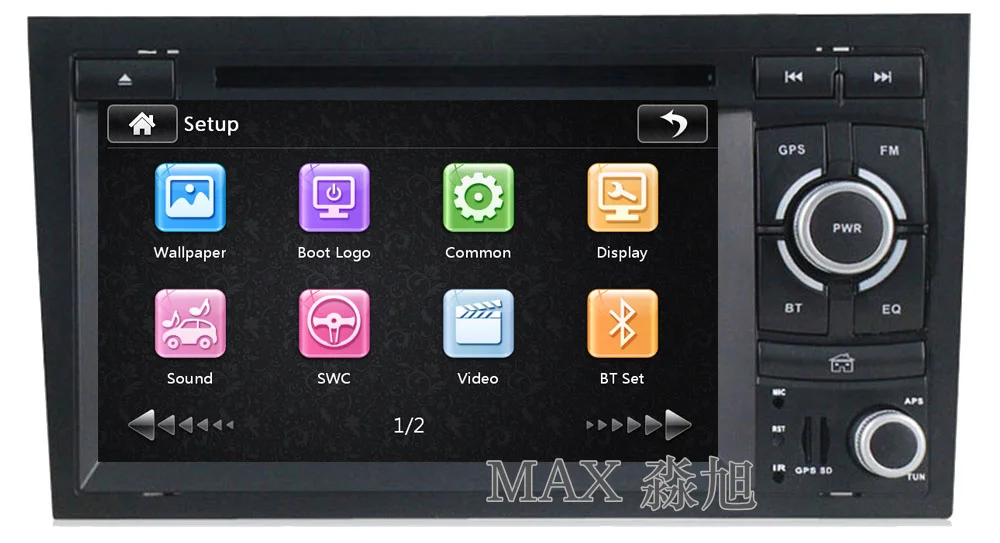 Best MAX 2 din Car Radio GPS Navigation System For Audi A4 B6 B7 S4 2002-2007 Bluetooth Call/Music Free Map swc 1 Best MAX 2 din Car Radio GPS Navigation System For Audi A4 B6 B7 S4 2002-2007 Bluetooth Call/Music Free Map swc 1