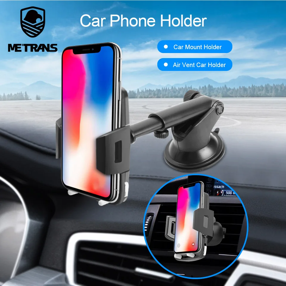 

Metrans Car Phone Holder For iPhone Samsung Windshield Gravity Sucker Phone Stand Holder For Your Mobile Phone telefon tutucu