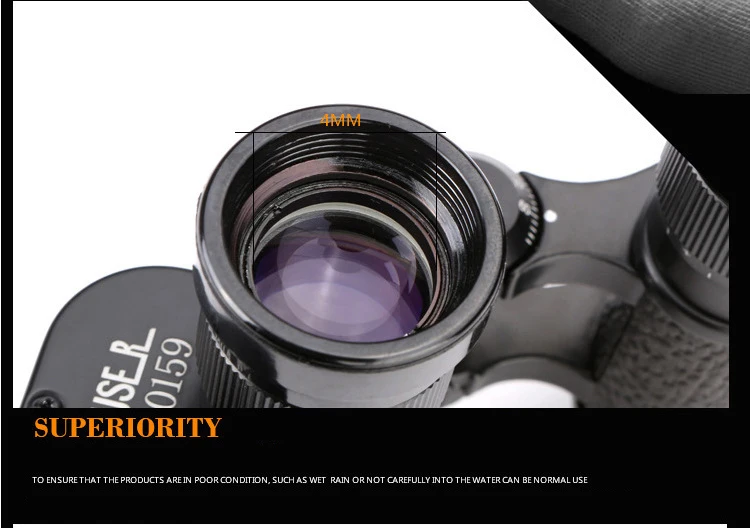 ZIYOUHU 6X24 Original Germany Military Binoculars Full-metal Telescope Hd High Quality Nitrogen waterproof with Leather Bag