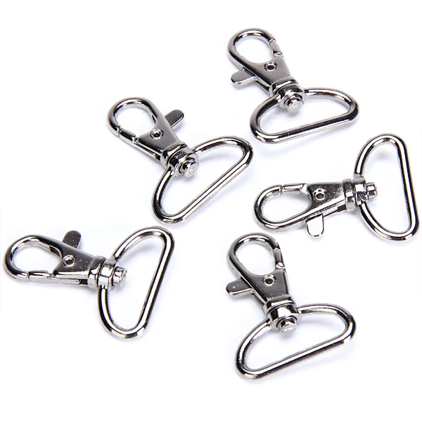 3x 5pcs Swivel Trigger Clips Snap Hooks Lobster Clasps 25mm Keychains Bags Craft