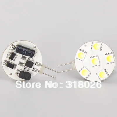 

Free Ship LED G4 Circle Light 12V 6Leds of SMD 5050 Dimmable White Warm White 1W 1pcs/lot