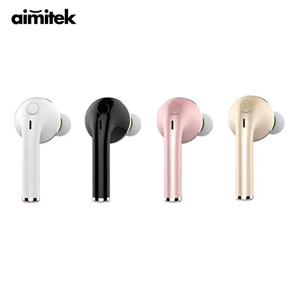 Bluetooth гарнитура Aimitek V1 беспроводные мини наушники с шумоподавлением и микрофоном