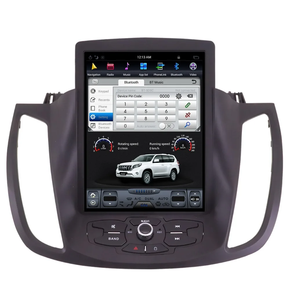 Sale Android7 Tesla style Car No CD DVD Player GPS Navigation For Ford Kuga/Escape 2013-2017 Auto stereo headunit multimedia radio 4