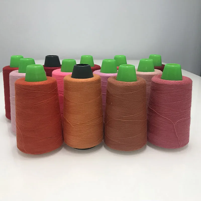 Катушка многоцветная полиэфирная швейная нить промышленная нить для шитья 3000Y высокоскоростная машина 40 S/2 Нитки Швейные аксессуары