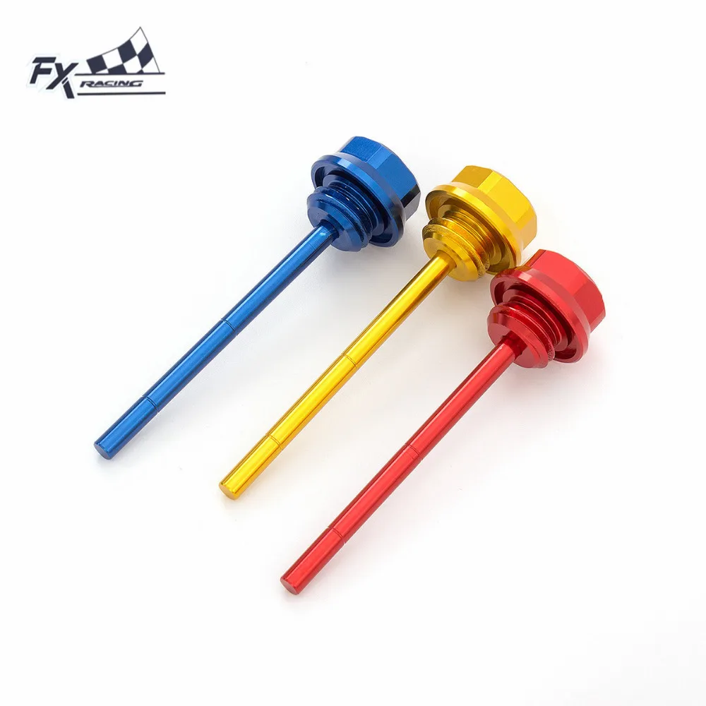 FX CNC Aluminum Motorcycles Oil Dip Stick Oil Filler Cap Dipstick For