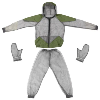 

Outdoor Repellent Suit Bug Jacket Mesh Hooded Suits Fishing Hunting Camping Jacket Protective Mesh Fishing Clothes