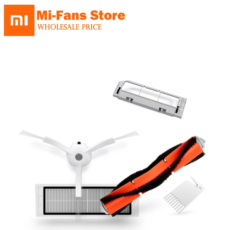 100% оригинал XIAOMI MI робот вакуумные детали edge brush X2PC hepa основная щетка X1PC чистящий