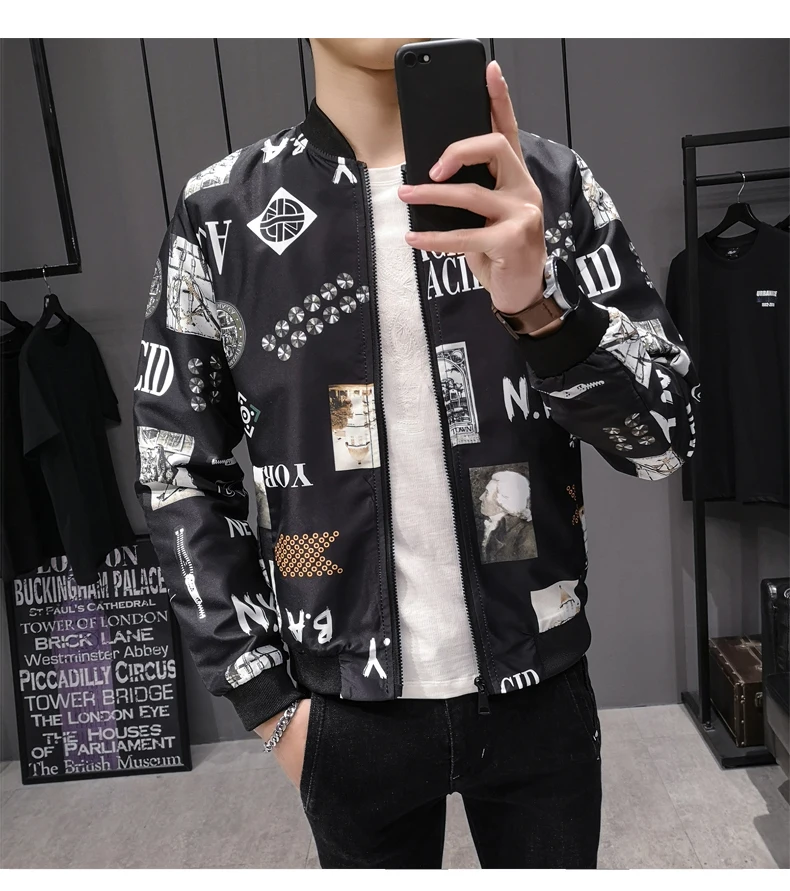 Куртка в уличном стиле Chaqueta Hombre хип-хоп куртка для мужчин Slim Fit Pilot bomber куртка Мужское пальто с воротником-стойкой мужской