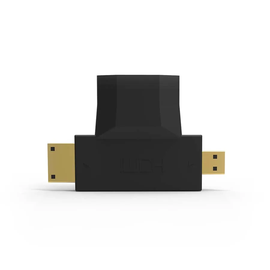 3 в 1 1080 P 1.4 В Позолоченные Micro HDMI Одежда высшего качества Mini HDMI мужчина к HDMI Женский адаптер комбо кабель-адаптер для HDTV DVD