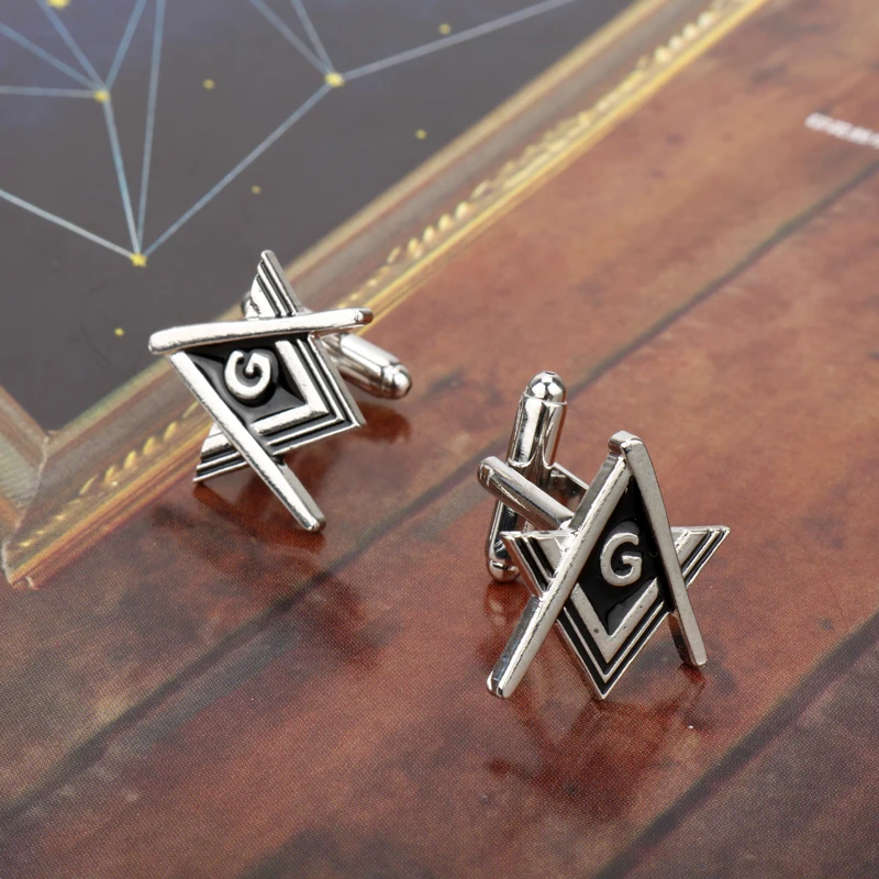HANCHANG модные ювелирные изделия Freemason Masonic Free Mason запонки для мужчин офисные деловые