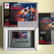 16 битные игры* супер Probotector Alien Rebels(Французская версия PAL! Коробка+ руководство+ картридж