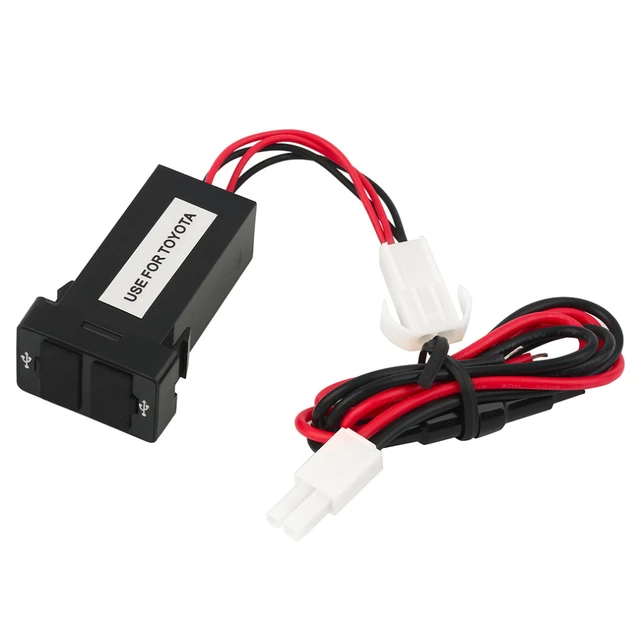 Auto Usb Buchse 12V Zu 5V Usb Adapter für Auto Usb Ladegerät Port Stecker  In Auto 2,1 EIN dual 2 Port Telefon Für Toyota Serie Autos - AliExpress