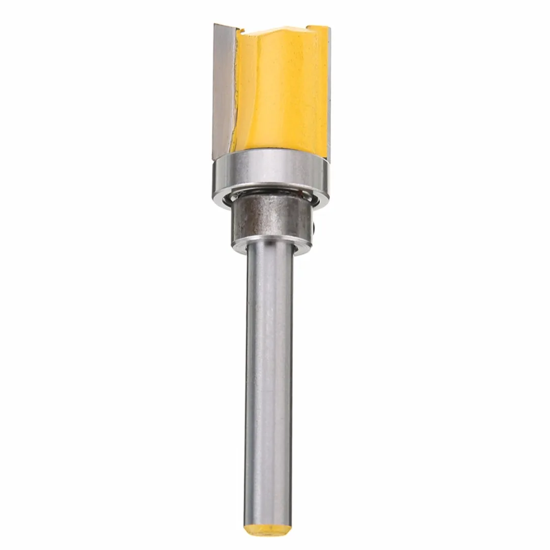 

1/4 Shank Flush Trim Template Router Bit Woodworking Cutter Tool 5/8X3/4" Wood Drilling Trimming Tools