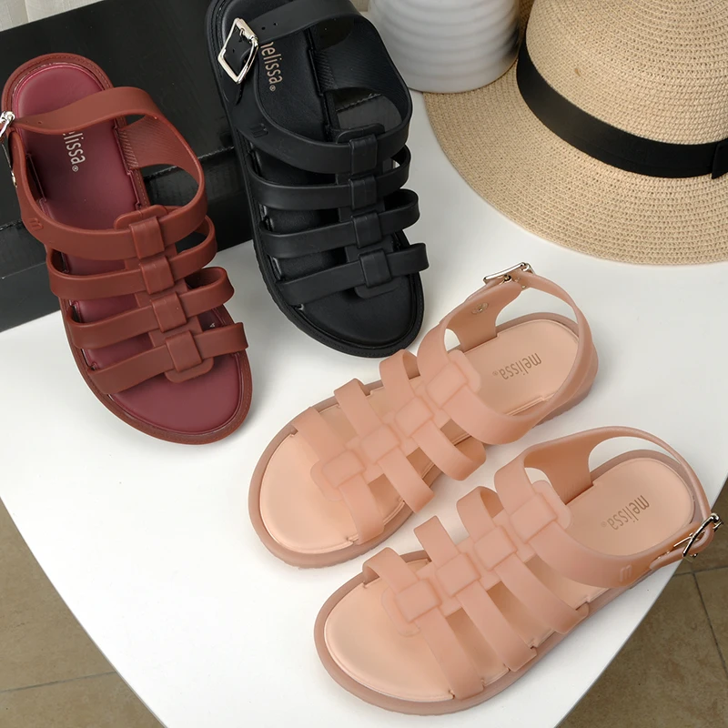 

Melissa Shoes 2019 New Women Sandals Fashion melissa jelly shoes Woman Summer Shoes flat gladiator Roman Shoes