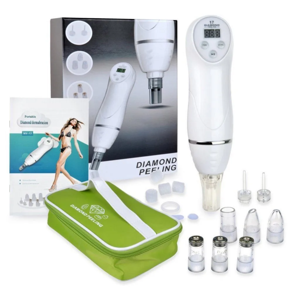  Diamond Micro Dermabrasion Skin Peeling Beauty Machine Vacuum Removal Blackhead Acne Remove Face Cl