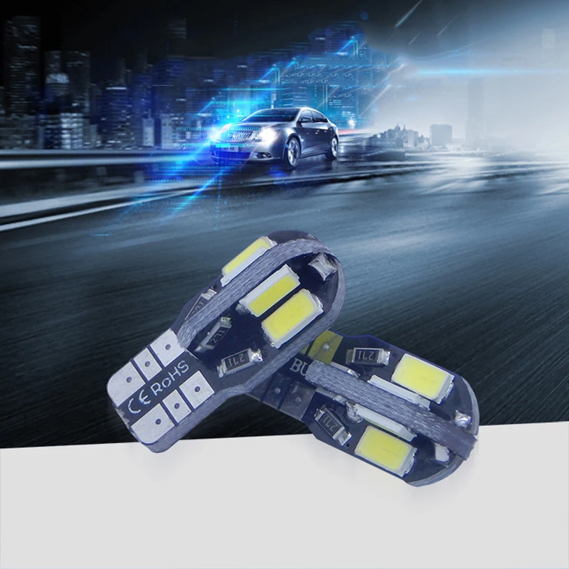 

1pcs T10 W5W LED 194 168 Canbus Error Free LED Bulbs 5730 Chips Car Interior Door Reading Lights Parking Lamp 6500K Auto 12V