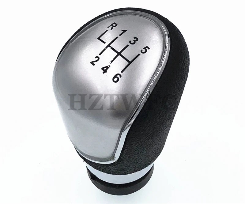 

High Quality 6 Speed Silver Car Gear Shift Knob Lever Gaiter For Ford Focus 2008-2013 For Fiesta MK7 C-max Galaxy Kuga Transit