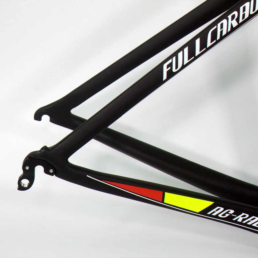 Excellent carbon road frame red and yellow bicycle carbon frame T1000 PF30 china road Bicycle frames V brake matte/glossy 5