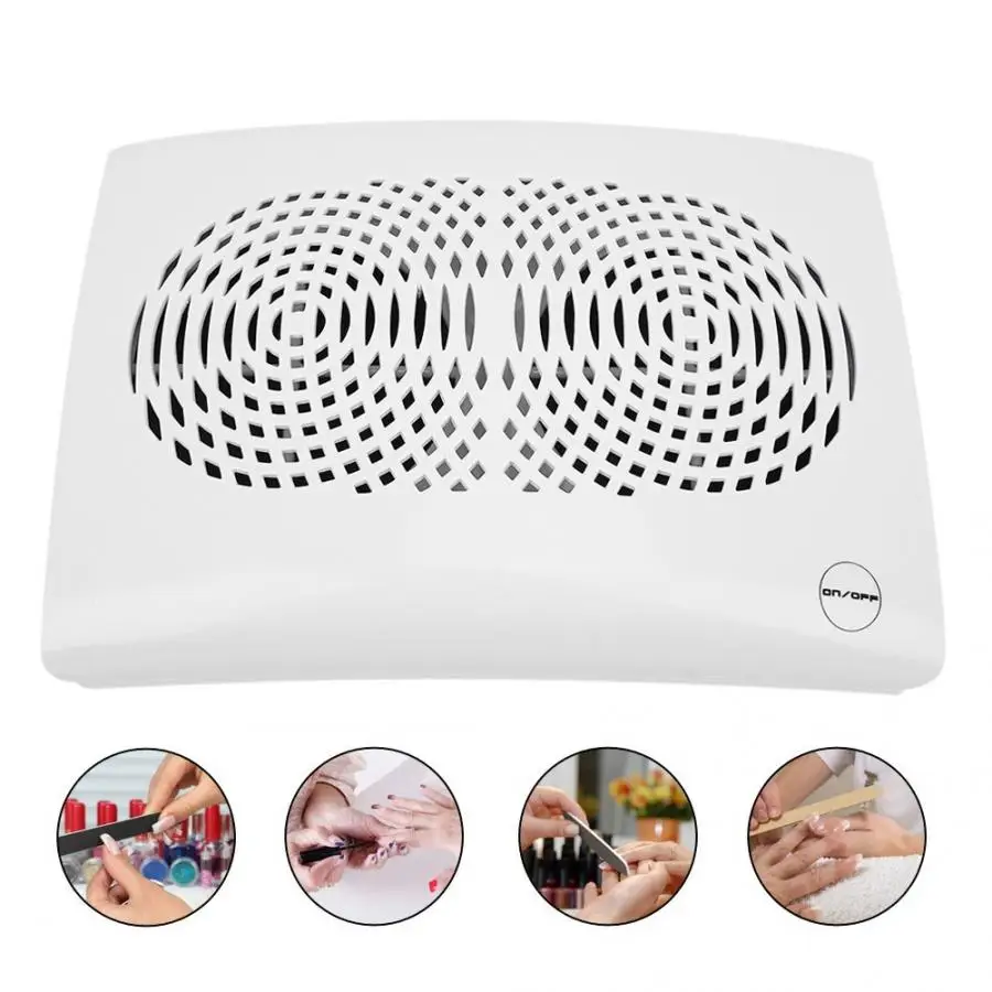 Nail Tools 20W Nail Dust Collector Dual Fans Vacuum Cleaner Machine Nail Art Solon Nails Accessoires