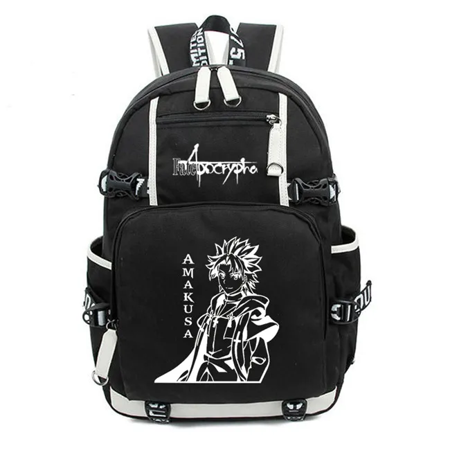 Fate Apocrypha холщовый рюкзак FGO аниме рюкзаки ноутбук рюкзак на плечо ноутбук Школьные сумки Сумки для колледжа и школы - Цвет: 12
