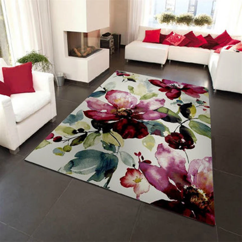 US $869.99 300x400CM Large Carpets For Living Room Home Area Rugs For Bedroom 3D Flower White Nordic Children Room Carpet Karpet Home Decor