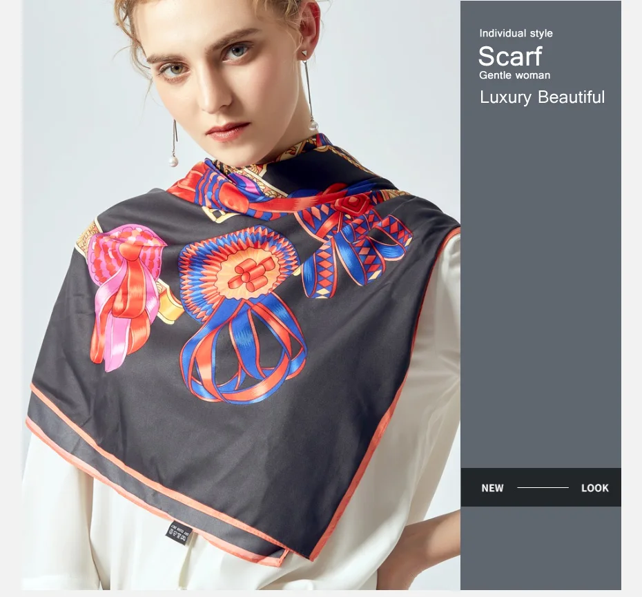61 scarf female silk luxury brand