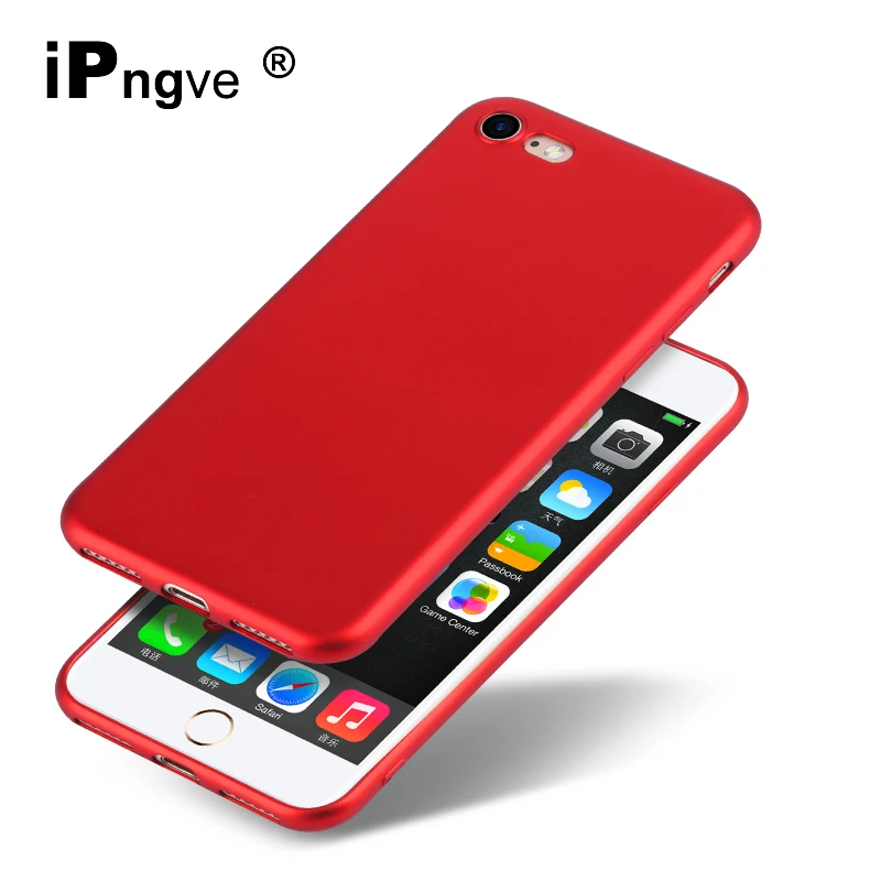 ipngve Shockproof Ultra Thin Silicone TPU Case Cover For iphone 7 Phone Cases Back Fundas Plus |
