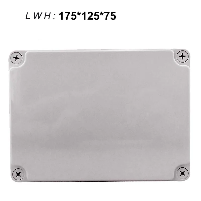 

175*125*75mm Outdoor Waterproof cable electrical wire connection Abs Boxes Sealed Plastic Junction Box Enclosure Line Connector