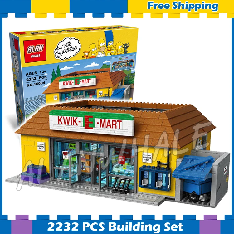 simpsons lego kwik e mart