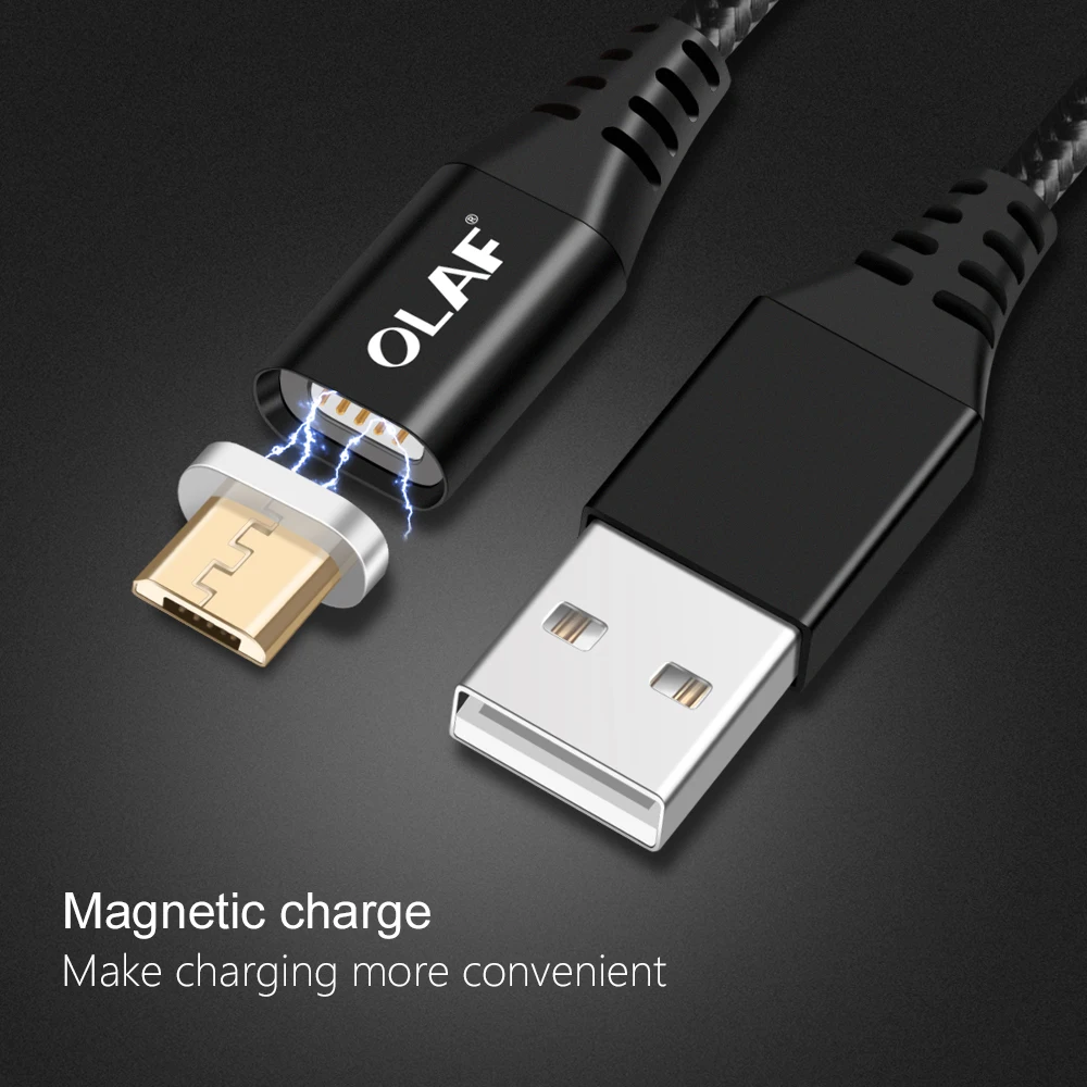 Магнитный зарядный кабель Micro type C быстрая зарядка магнитное зарядное устройство